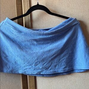 Tropical Escape Blue Textured swimsuit bottom 14